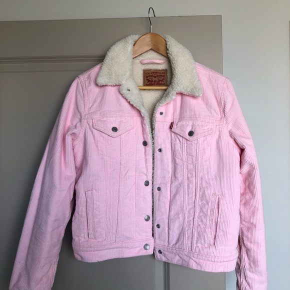 Levi’s Sherpa Trucker Jacket Pink 🌸 - Picture 2 of 8